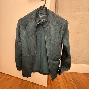 Figs Dark Caribbean Blue Salta Seamless - Full Zip in Small